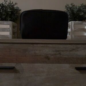 CHANEL Parfum Black Textured Pouch/Cosmetic bag